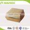 Brown plain kraft paper hamburger tub