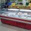 Supermarket Platform Self Service Fresh Meat Refrigerated Display Freezer