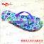 Woman fancy popular flat sandals water transfer printing slipper