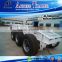 Flatbed&Skeleton Type 20ft+40ft Shipping Container Trailer/superlink sea container trailers/interlink flatbed& chassis trailer