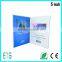 lcd oem color/size invitation video brochure