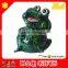 Resin green frog figurine made by water transfer printing in China