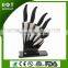 Fully Stocked Designed Handle Ceramic Knife Set