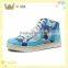 Fashion high neck laser cut casual women shoes