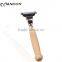 Wholesale wood shave natural brush for shaving with stainless shaving stand