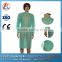 China supplier green nonwoven surgical disposable gown
