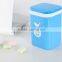 colorful plastic trash can with lid, eco friendly dustbin