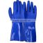 blue double coated Gloves made in China