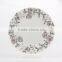 Linyi fine new bone china royal dinner plate, hongshun porcelain charger plate