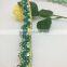 herringbone green and gold lace trim garment accessories