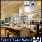 high quality leather goods ultra white glass display cabinet