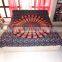 Hippy Throw Mandala Peacock Tapestry Indian Wall Hanging Bohemian Queen Bedsheet S