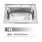 Stainless steel undermount squaree shape portable sink