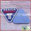 Black designer clear brand name embossed hologram label paper