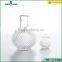 250ml clear glass wine bottle with glass cap