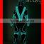dmx lights led dance costumes, LED tron costume