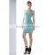 Wholesale spaghetti strap green women bandage dress