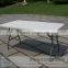 high quality 5FT plastic folding garden table/hot sell outdoor cocktail table with removable legs