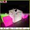 Polyethylene LED cube/outdoor waterproof led cube chair lighting for bar