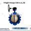 Cast Iron single through stem water, gas media with no pin high quality lug butterfly valve