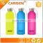Heat sleeve insulated frosted sport glass water bottle