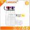Flip 600ml clear transparent plastic sport water bottle