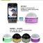 2016 hot portable Mini Speaker with round shape, popular metal bluetooth speaker with FCC certificate,wireless speaker