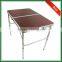 Wholesale MDF Aluminum Tube Adjustable Camping Table Folding Camping Table