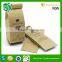 Custom design DIY ziplock flat botoom kraft paper coffee bags with tin tie