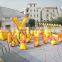 X treme orange white inflatable paintball bunker field