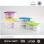2 layers crisper 500ml each with colorful lid promotional item