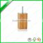 For sale square toilet brush holder from bamboo with stianless steel handle