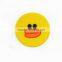 Cartoon Character Soft Rubber Roller Custom Coaster Promotional PVC Soft Textile Cup mat