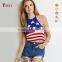 Custom backless sun-top sexy crop top for ladies