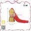High end engraving golden empty 7ml oil bottle with tassel