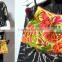 vtg HIPPIE BOHO thai pom pom handmade embroidery floral Pouch hmong hill tribe bag small string bag messanger crossbody