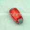 3pc and 5pc red flashing safety warning running light for runner