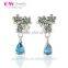 Vintage Flower Shaped Fashion Jewelry Cheap Price Fancy Earrings For Party Girls