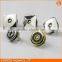SY Factory leather jacket snap magnetic button with glossy lamination