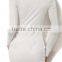 White Plain Ruffle Cross Collar Knit Dress new ladies dress