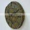 Indoor Outdoor Garden Decorative Polyresin Wall Clock