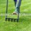 Yard hollow Tine aerator plant growth
