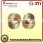 Flanged brass sleeve bushings