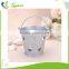 Wedding Series Heart Shape Hollow Out Paint Tin Round Mini Metal Bucket With Handle