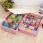 2014 New Hotselling Plastic Waterproof Storage Set Socks and Underwear Storage Box Design With One Lid