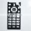 Eco-friendly silicone overmold waterproof PET sheet mobile phone keypad