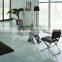 TH318 Modern Design Simple Square Dining Table with Glass Top