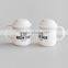 ceramic salt and pepper set,porcelain cruet set,porcelain shaker set