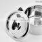 Popular fasion stainless steel glass lid fry pan