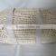 Portable corn husk mose basket for baby carrying